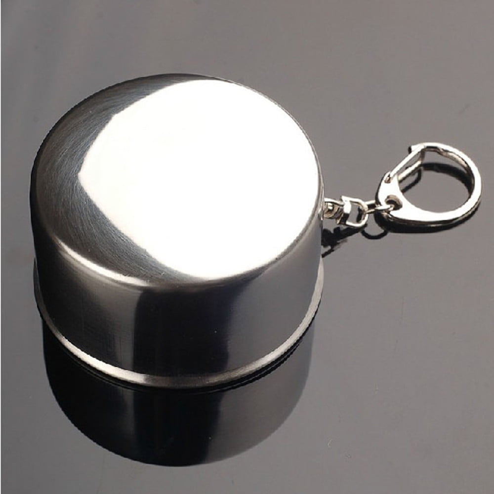 Telescopic Stainless Steel Camping Cup, 140 ml Folding Pocket Tumbler - Image 6