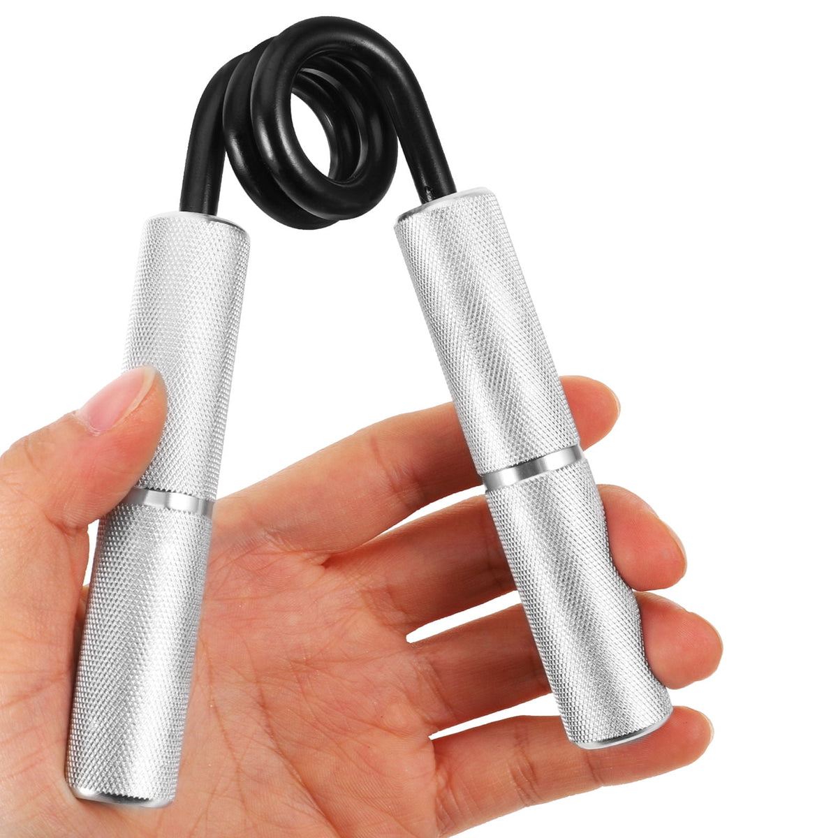 Hand Grip Strengthener with Knurled Aluminum Handles, 20 kg Resistance - Image 6