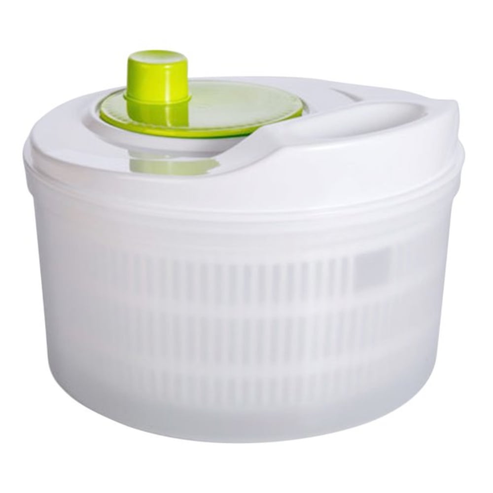 Manual Salad Spinner with Strainer Basket, 9.1 Inch Plastic Bowl Set