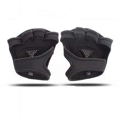 Ventilated Workout Gloves with Built-In Wrist Support, Half-Finger Pair