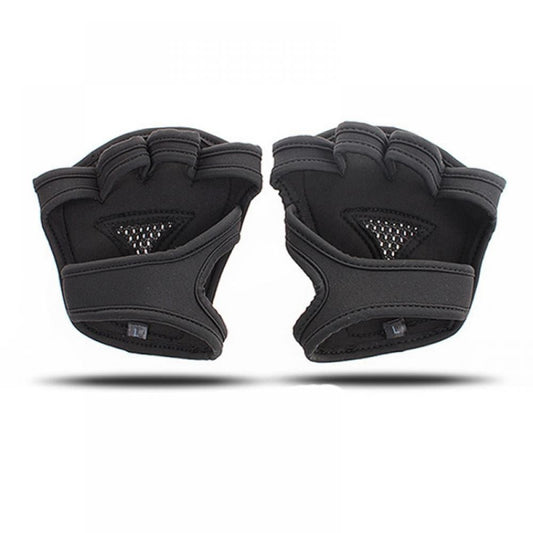 Ventilated Workout Gloves with Built-In Wrist Support, Half-Finger Pair
