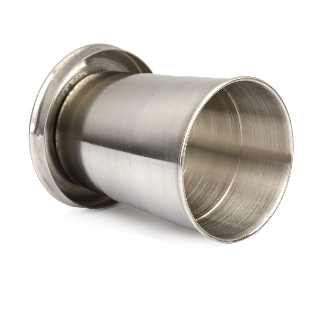 Telescopic Stainless Steel Camping Cup, 140 ml Folding Pocket Tumbler - Image 3