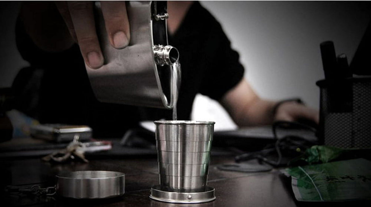Telescopic Stainless Steel Camping Cup, 140 ml Folding Pocket Tumbler - Image 5