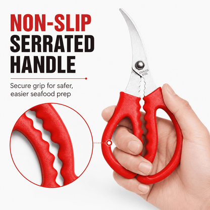 Seafood Shears, 2-Pack Stainless Steel Scissors for Shrimp, Crab and Fish - Image 5