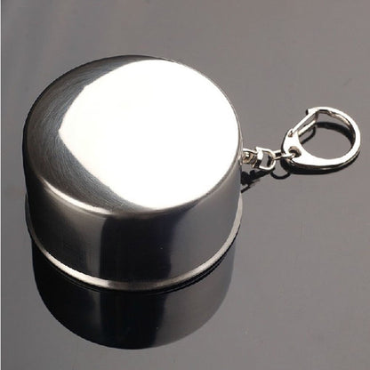 Telescopic Stainless Steel Camping Cup, 140 ml Folding Pocket Tumbler - Image 6