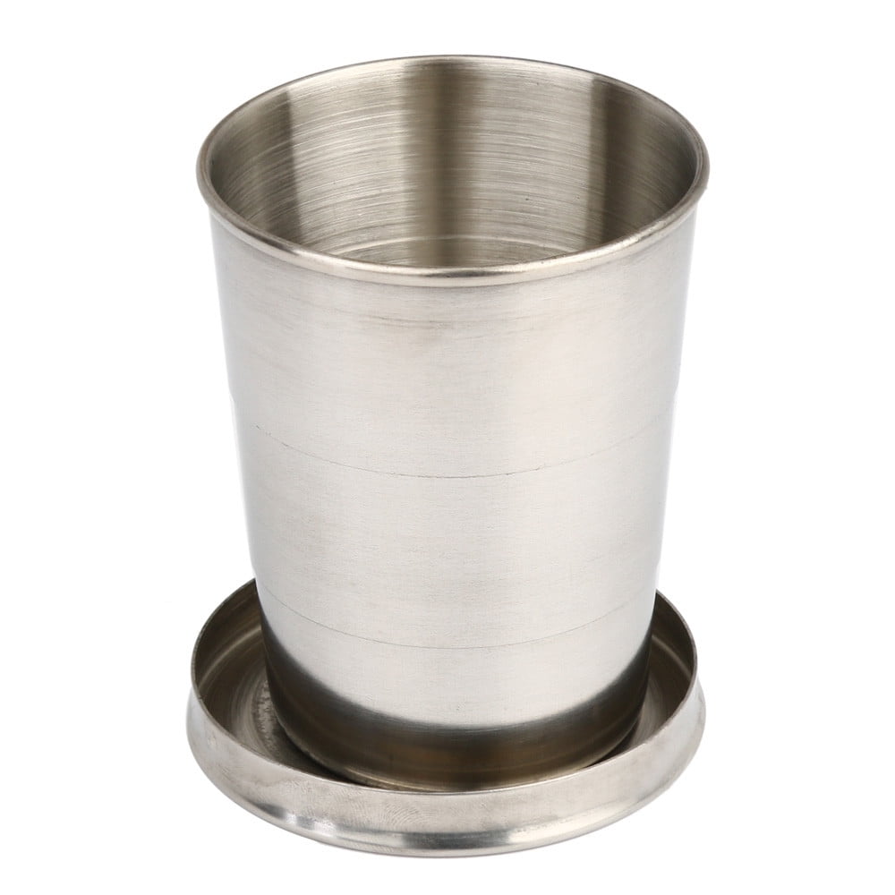 Telescopic Stainless Steel Camping Cup, 140 ml Folding Pocket Tumbler - Image 4
