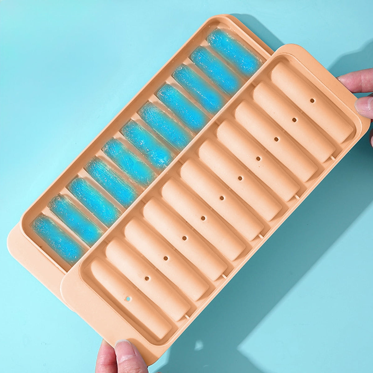 Narrow Ice Stick Tray with Lid, 11 Slots for Bottles and Tall Glasses - Image 2