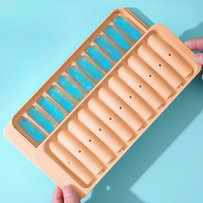 Narrow Ice Stick Tray with Lid, 11 Slots for Bottles and Tall Glasses - Image 2