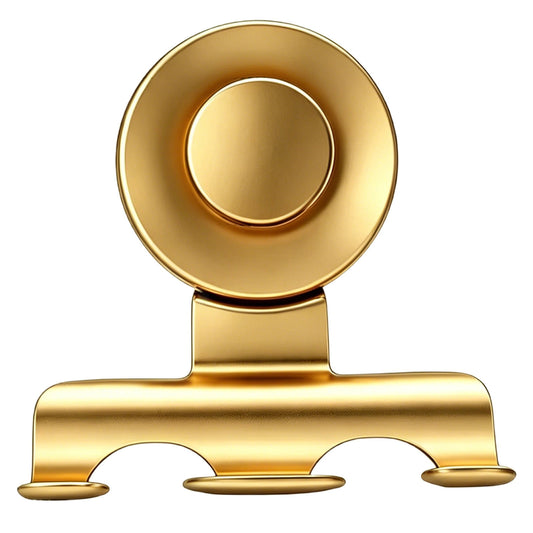 Suction Cup Razor Holder in Gold Stainless Steel, No-Drill Shower Hook