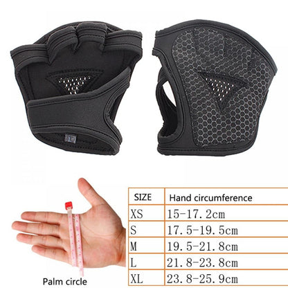 Ventilated Workout Gloves with Built-In Wrist Support, Half-Finger Pair - Image 3