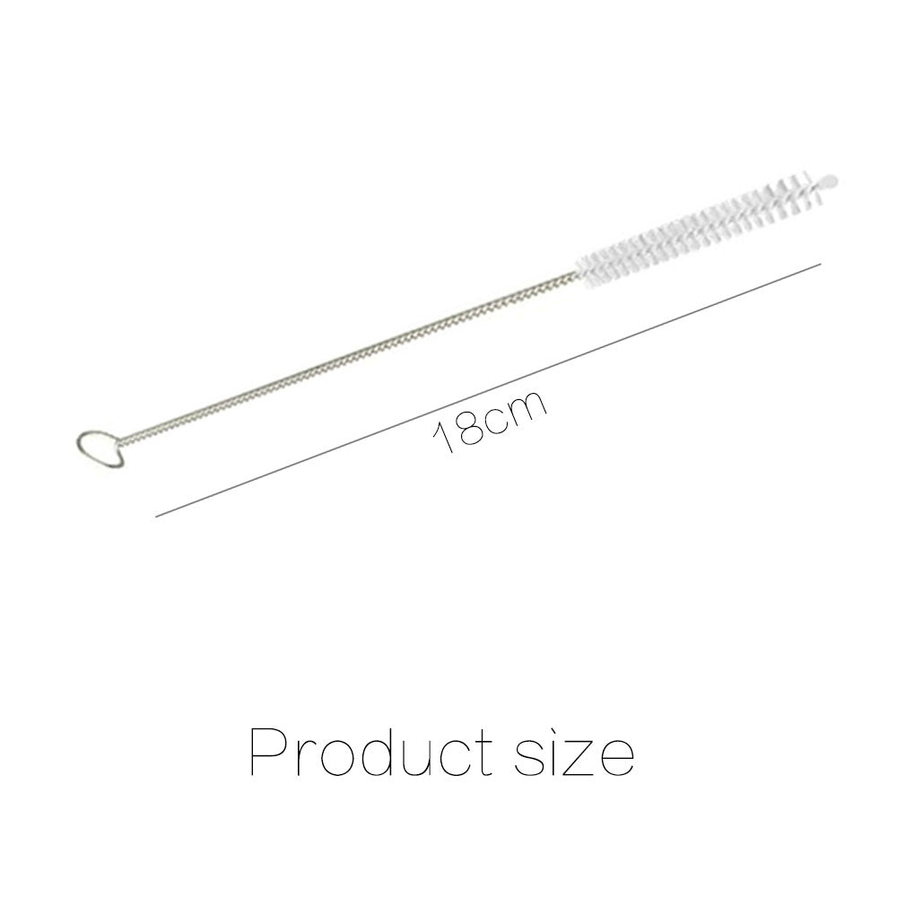 Bendable Straw Cleaning Brush, 7-Inch Steel Wand with Nylon Bristles - Image 5