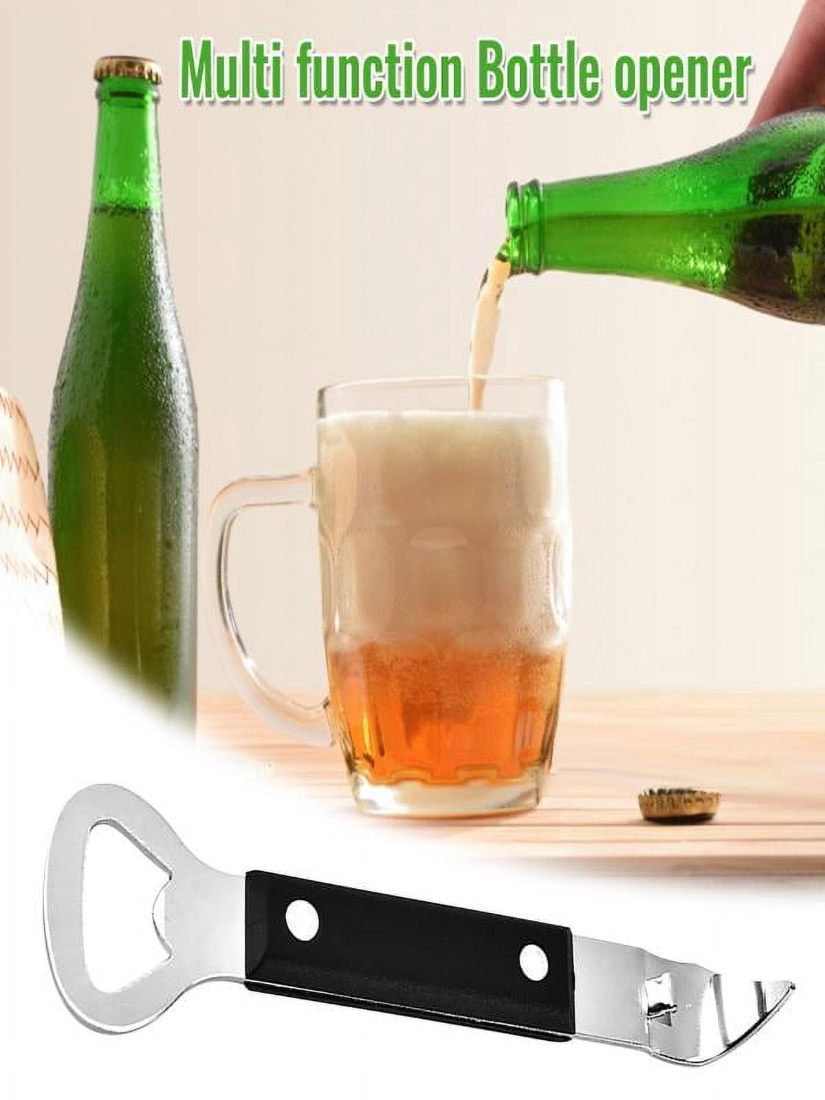 Manual Can and Bottle Opener with ABS Handle, 15.6 cm Stainless Steel - Image 2