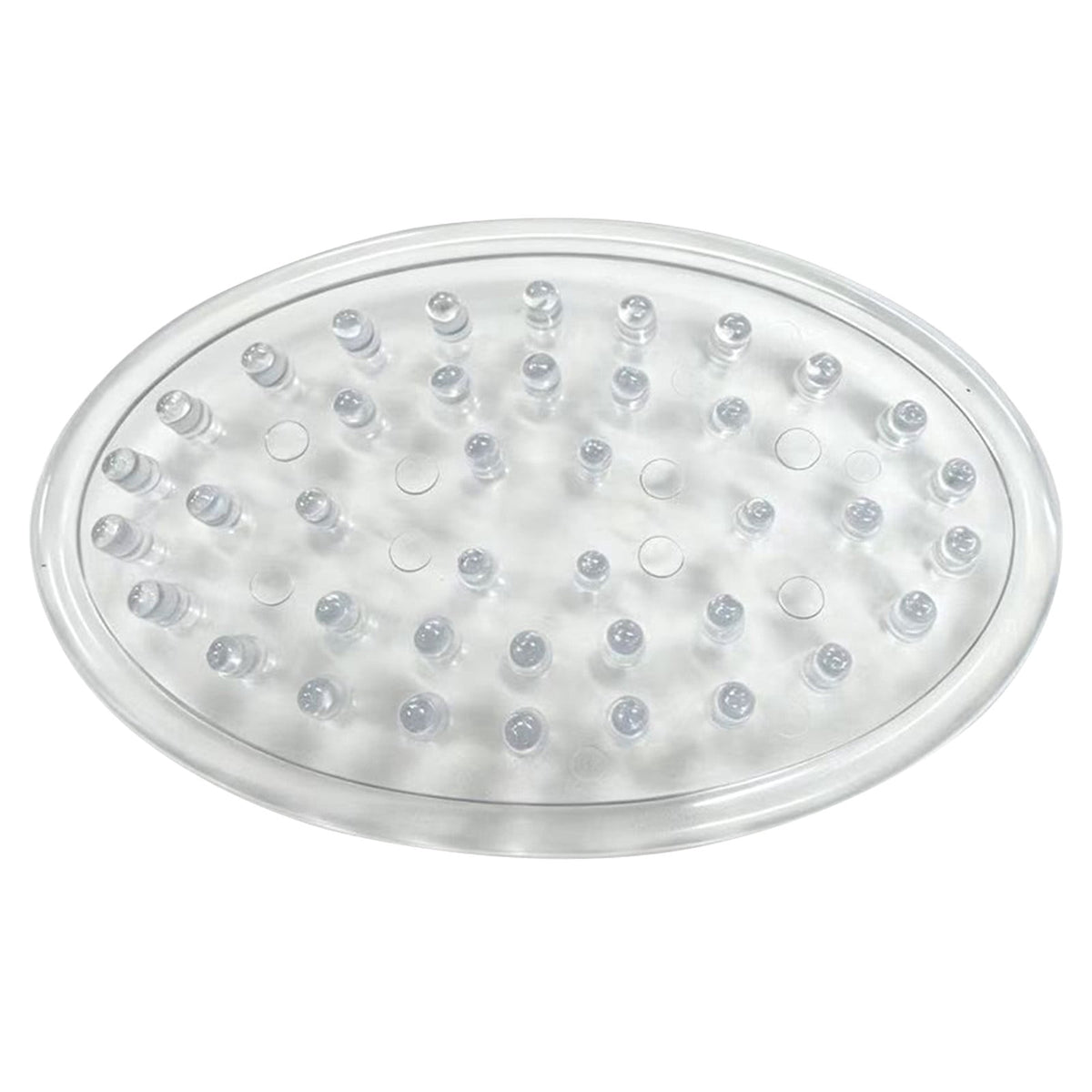 Silicone Soap Dish with Drainage Channels, Clear 4.53 x 3.14 Inch Tray