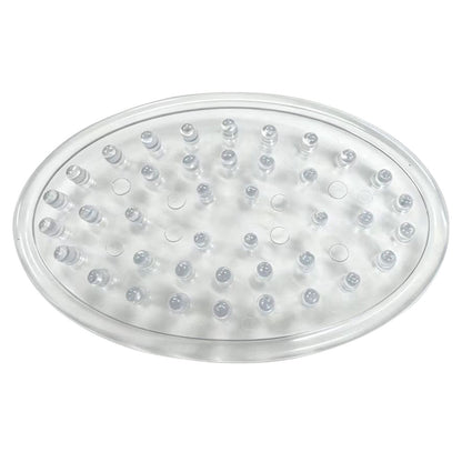 Silicone Soap Dish with Drainage Channels, Clear 4.53 x 3.14 Inch Tray