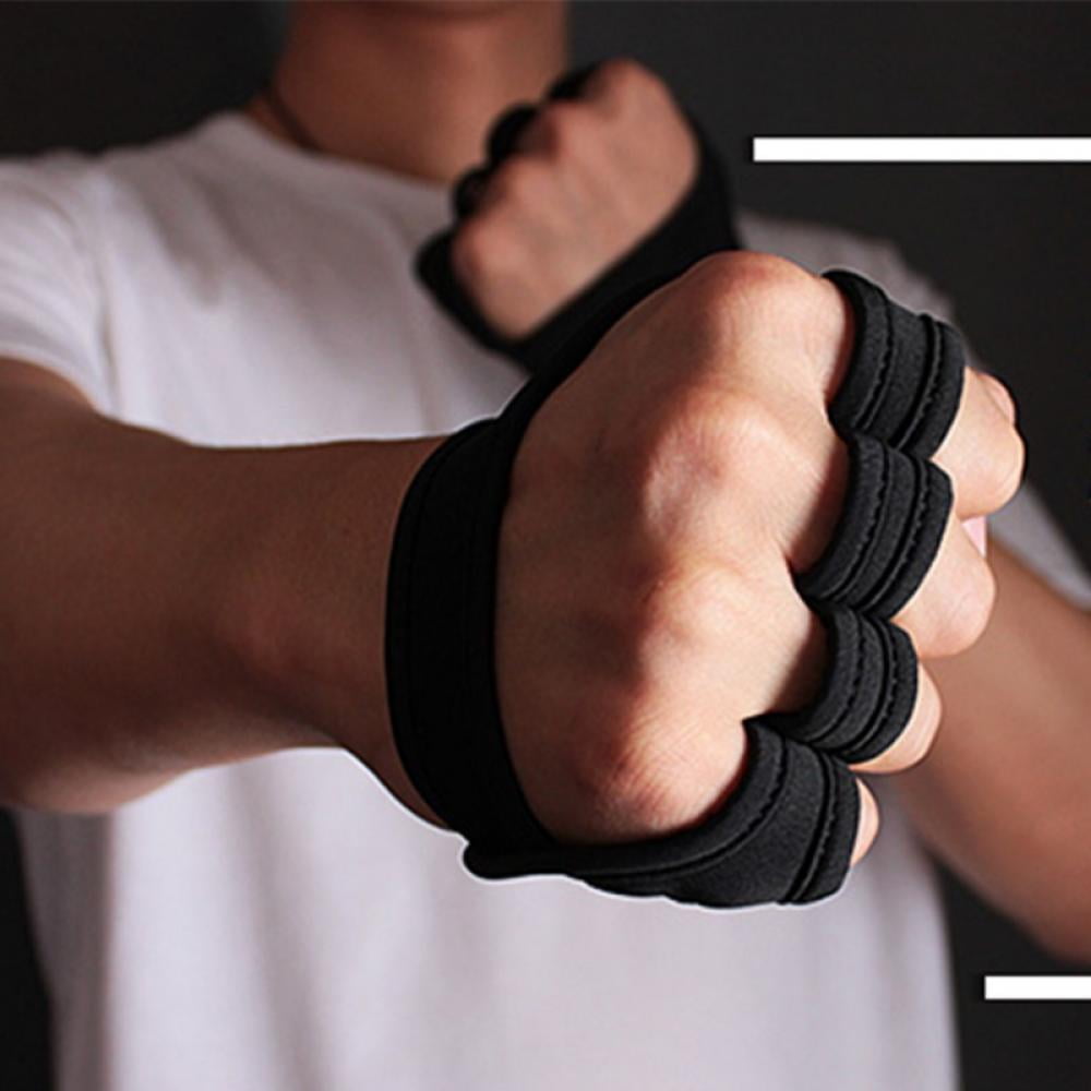 Ventilated Workout Gloves with Built-In Wrist Support, Half-Finger Pair - Image 5