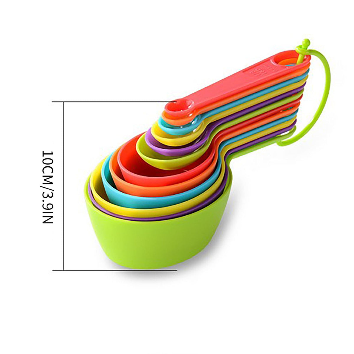 Nesting Measuring Cups and Spoons, 12-Piece Color-Coded Baking Set - Image 6