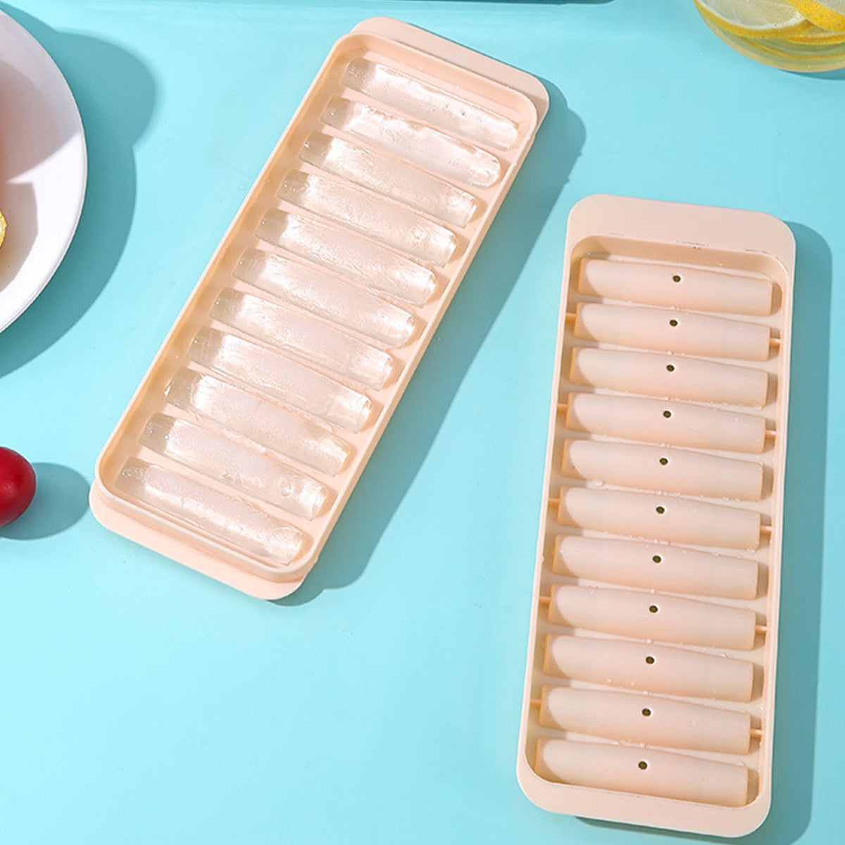 Narrow Ice Stick Tray with Lid, 11 Slots for Bottles and Tall Glasses - Image 6
