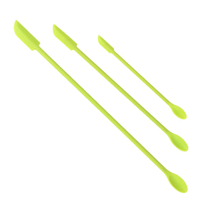 Mini Silicone Jar Spatulas, Set of 3 Scrapers from 15.4 to 30.5 cm