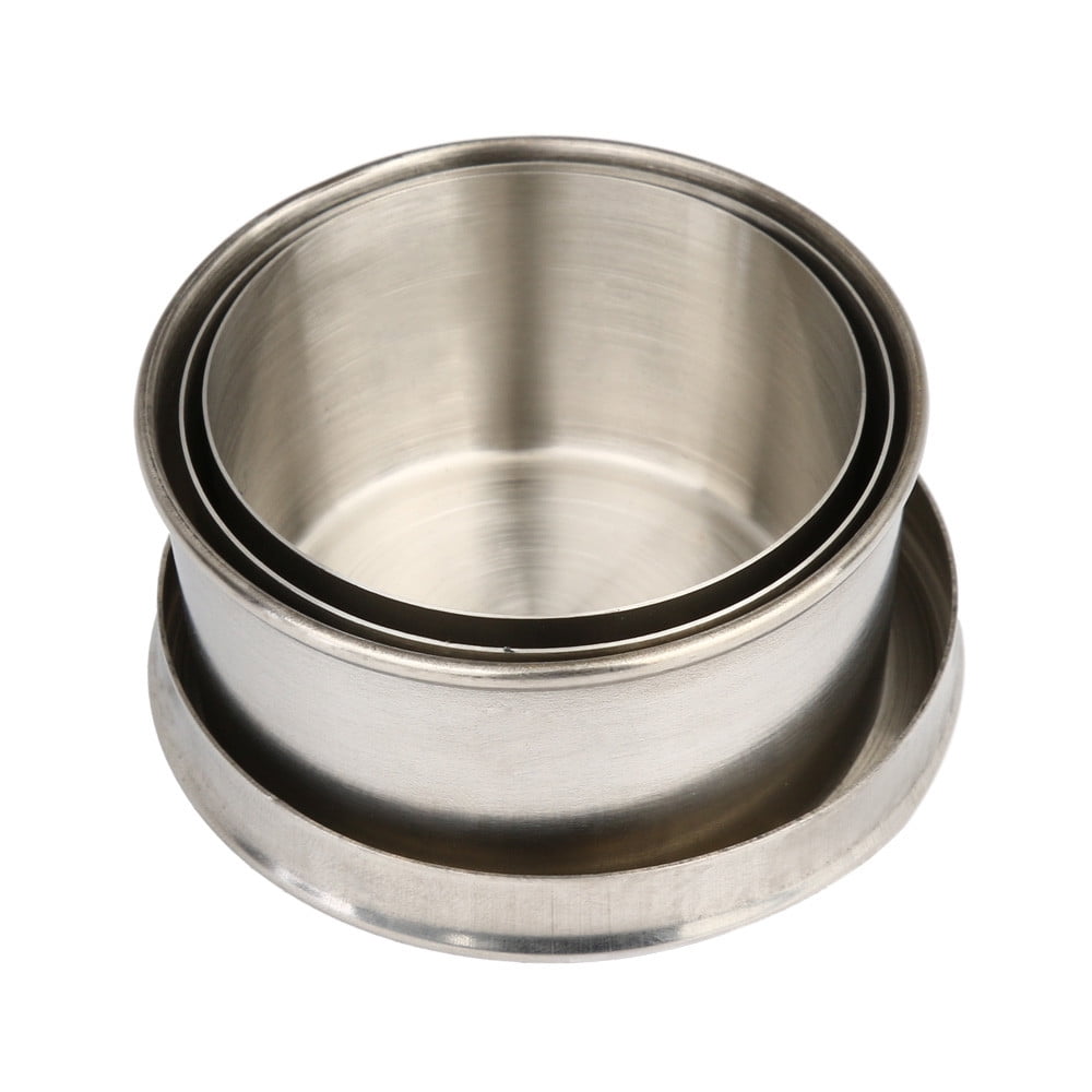 Telescopic Stainless Steel Camping Cup, 140 ml Folding Pocket Tumbler