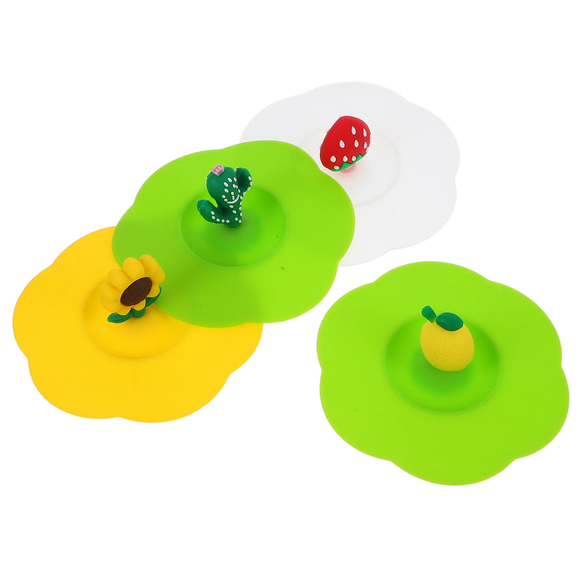Silicone Mug Lids, Set of 4 Reusable Cup Covers in Assorted Colors - Image 6
