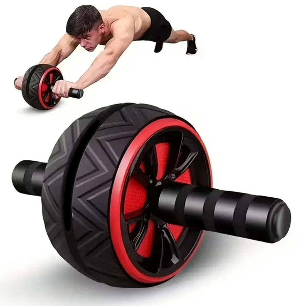 Ab Roller Wheel with Wide 3.54-Inch Barrel and Foam-Wrapped Handles - Image 5