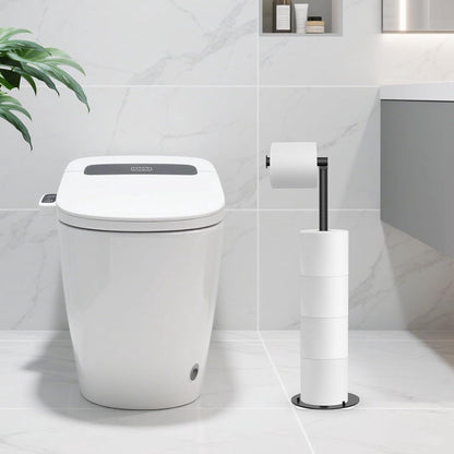 Free-Standing Toilet Paper Holder for 5 Rolls with Weighted Base - Image 4