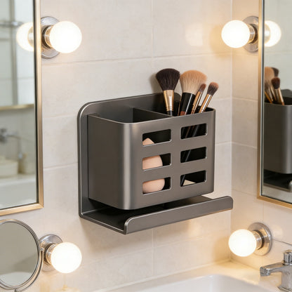 No-Drill Adhesive Shower Shelf with Drainage Base, Single Wall Rack - Image 5