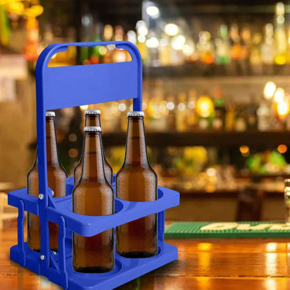 Foldable 4-Cup Drink Carrier with Handle, Reusable Beverage Caddy - Image 5