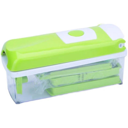 12-in-1 Vegetable Chopper with 7 Blades, Catch Container and Grater